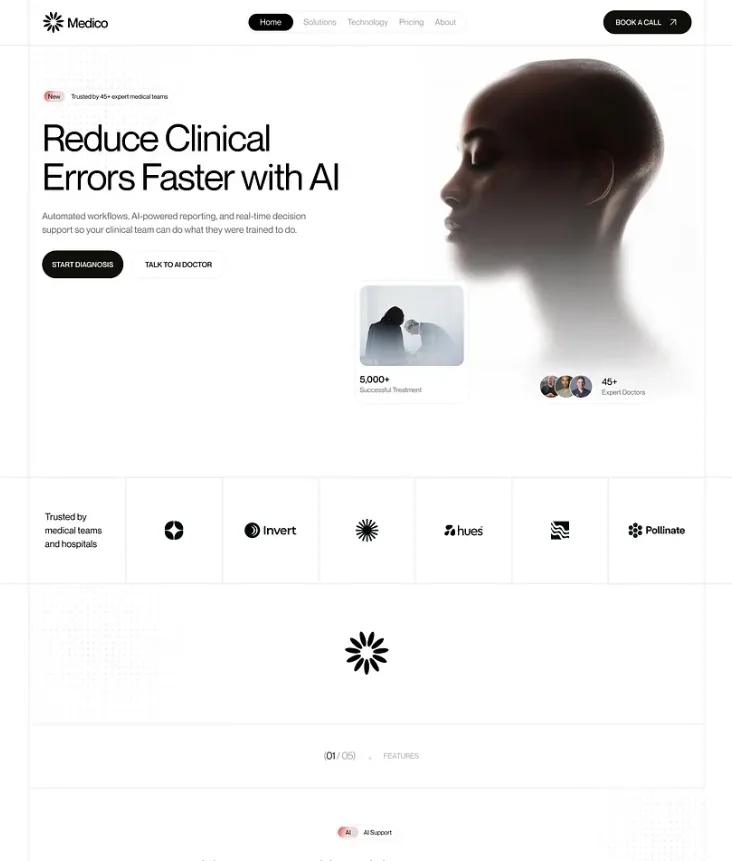Website design example 7